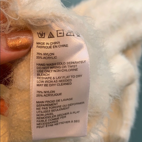 White fuzzy sweater from urban - Picture 4 of 4